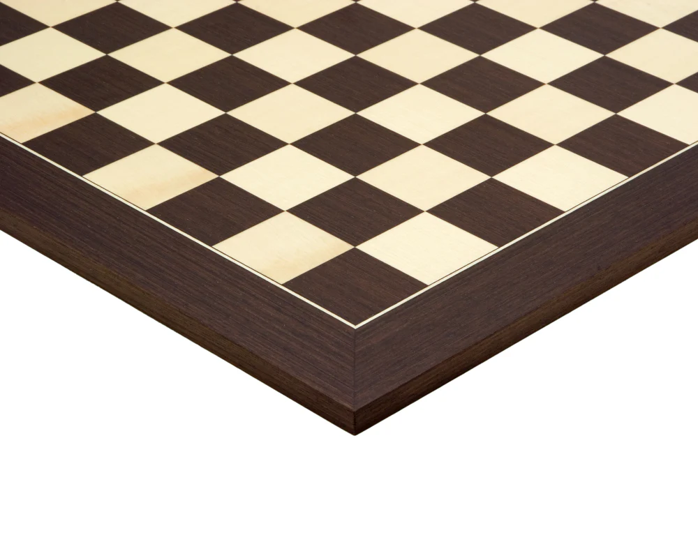 50 cm wenge- och lönn Deluxe Schackbräde