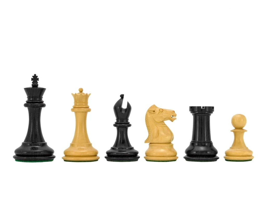 Sovereign Series Schackpjäser i ebeniserad buxbom – 7,6 cm