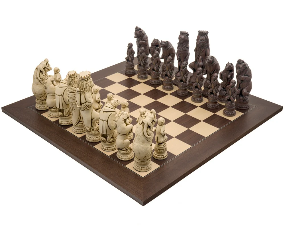 Berkeley Chess Reynard the Fox Russet och Palisander — Stort Schackset - Bild 2