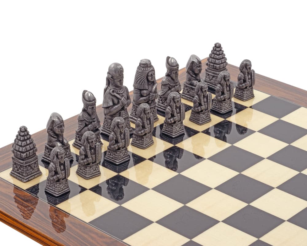 Berkeley Chess Egyptiskt Schackset i metall och palisander - Bild 5