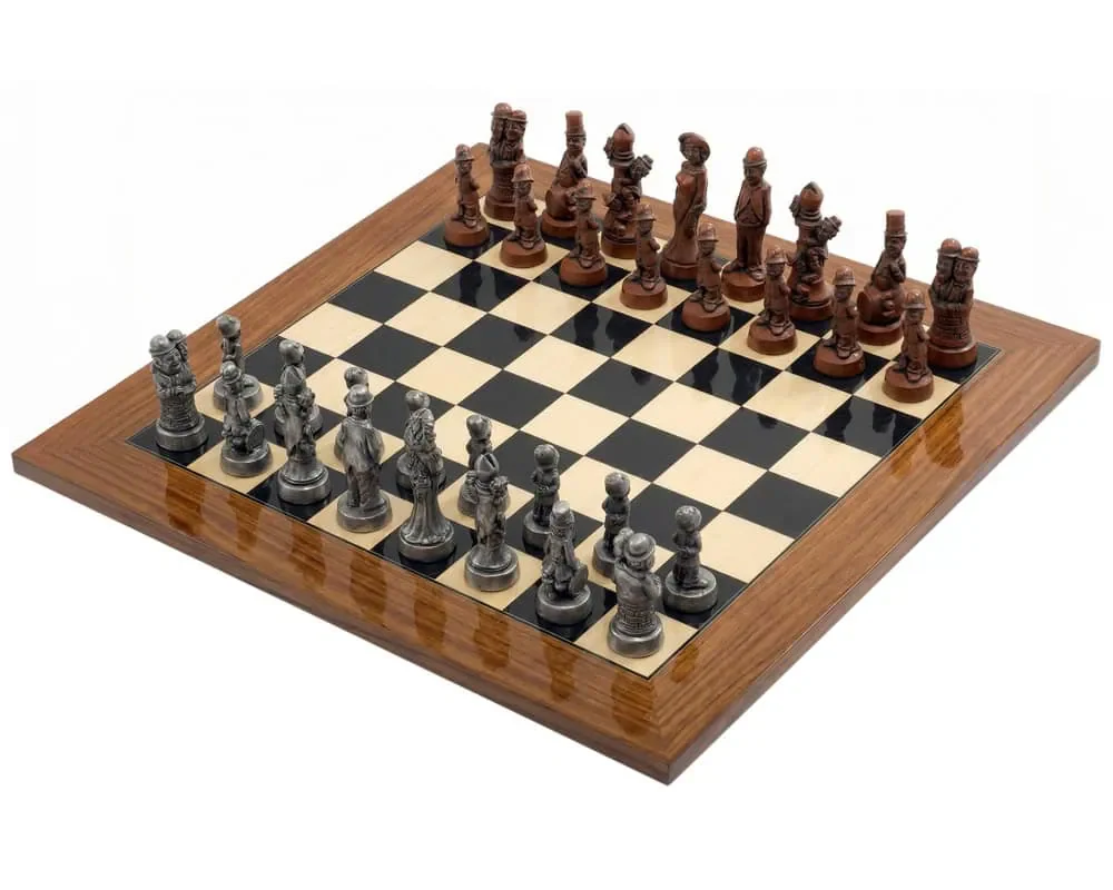 Berkeley Chess Movie Stars Grand Schackset i metall och palisander - Bild 2