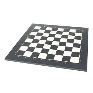 Lyxigt spanskt svart schackbräde (55 mm rutstorlek)