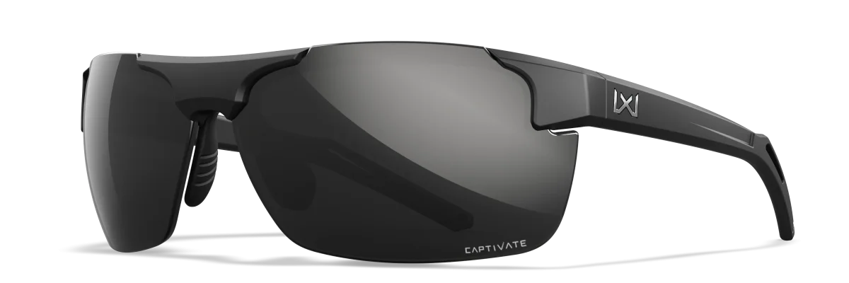 Wiley X WX Prime CAPTIVATE™ Polarized Black Mirror