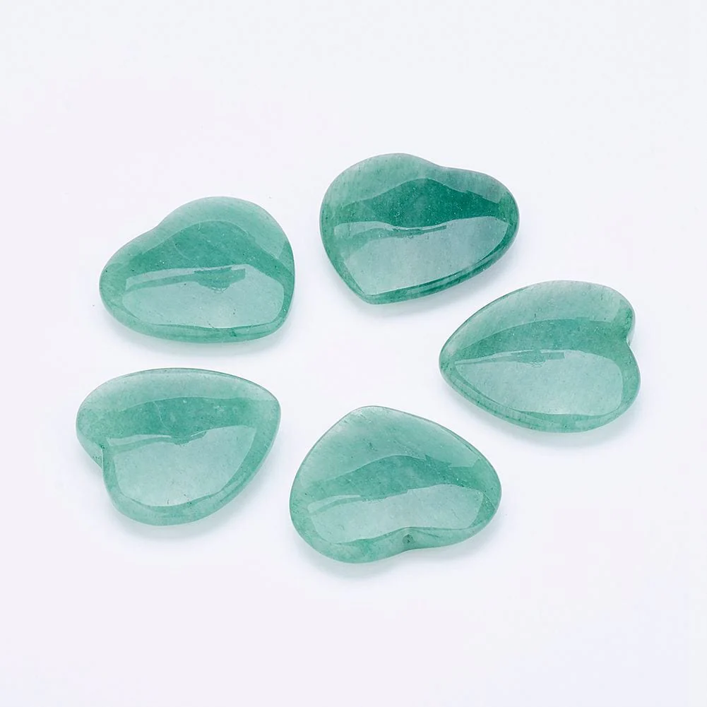 Aventurin Perle – Topboret Natursten (24x26x6mm, 1 stk.) - Bild 2