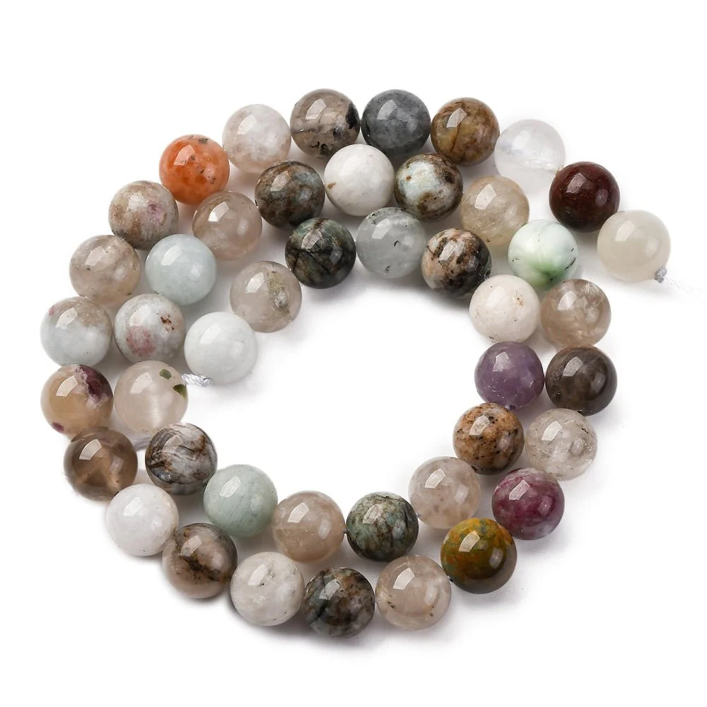 Naturstensperler Mix – Rund (8mm) - Bild 2
