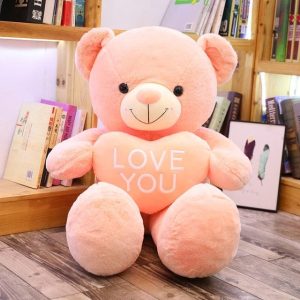 BearBrite™ Jättestor rosa nallebjörn