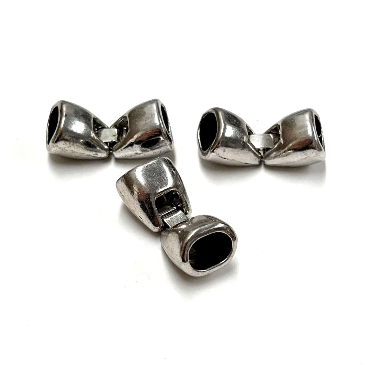 Fold Over Lås Til Lædersnor (30x10mm)