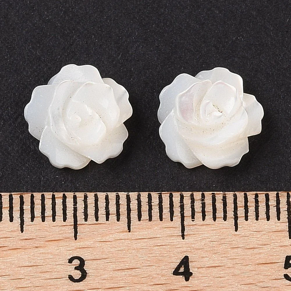 Shell Perler – Blomst Top/anboret (10mm) 2 stk. - Bild 4
