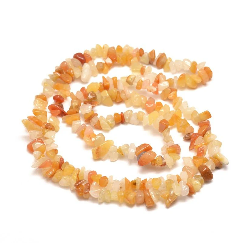 Topas Jade Chips – Natursten (5~8mm) 80cm - Bild 2