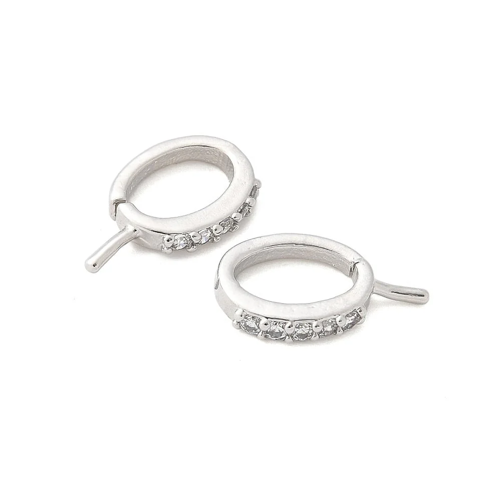 Vedhæng Til Anboret Perle Med Klare Zirkonia Sten -Langtidsholdbar (14mm) - Bild 2